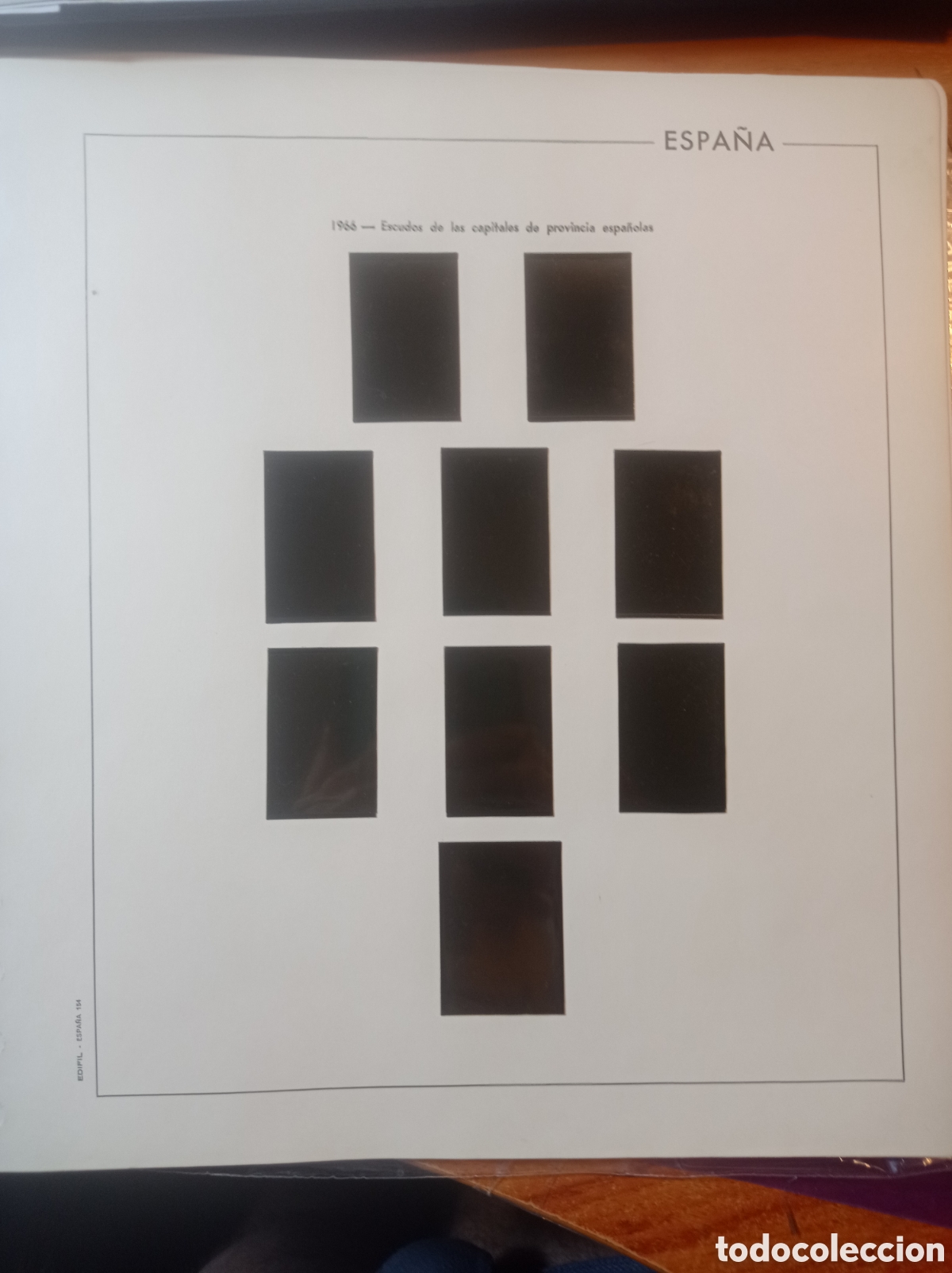 Sellos: Suplemento 1966 edifil montado negro segunda mano