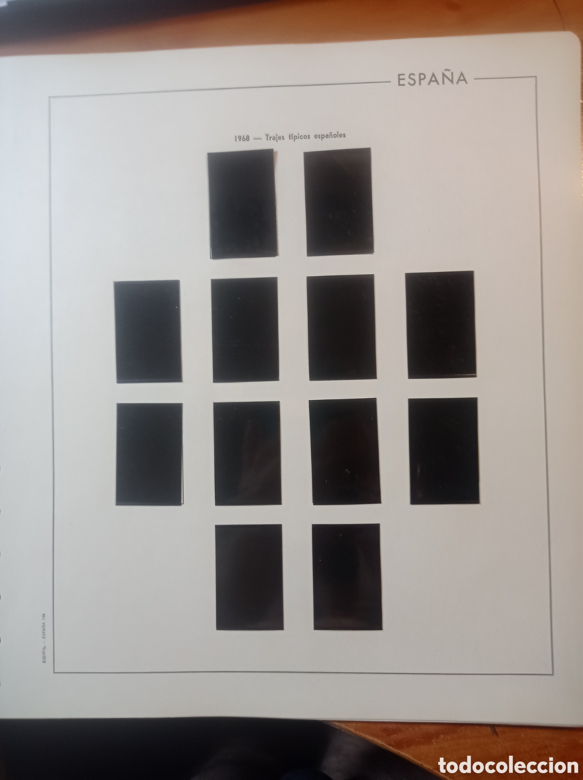 Sellos: Suplemento edifil 1968 filoestuche togall montado negro segunda mano