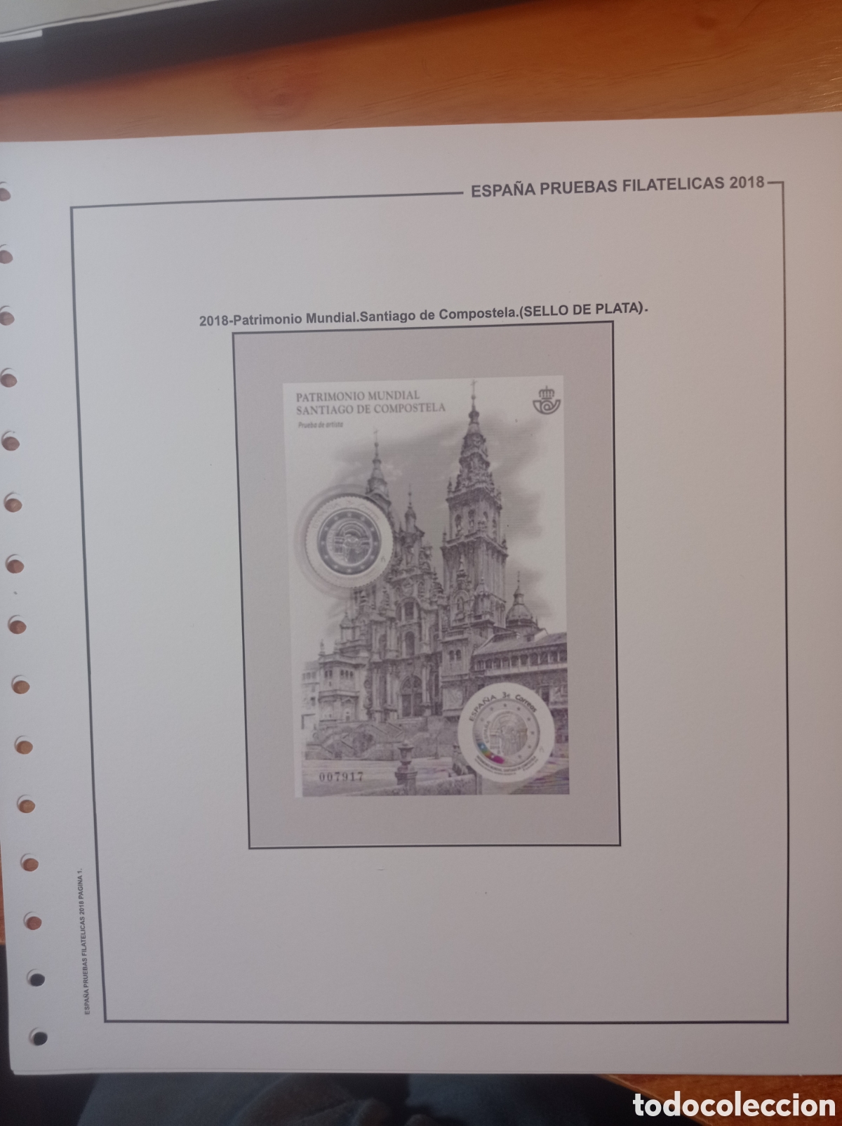 Sellos: Suplemento de Espa&ntilde;a 2018 anilla redonda pruebas sin montar segunda mano