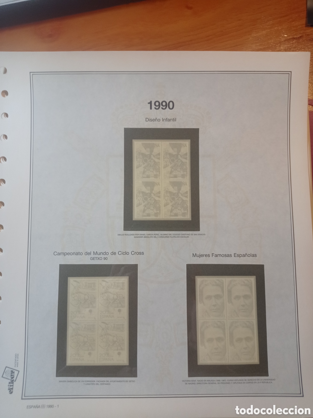 Sellos: Suplemento efilcar 1990 bloque de cuatro montaje especial segunda mano