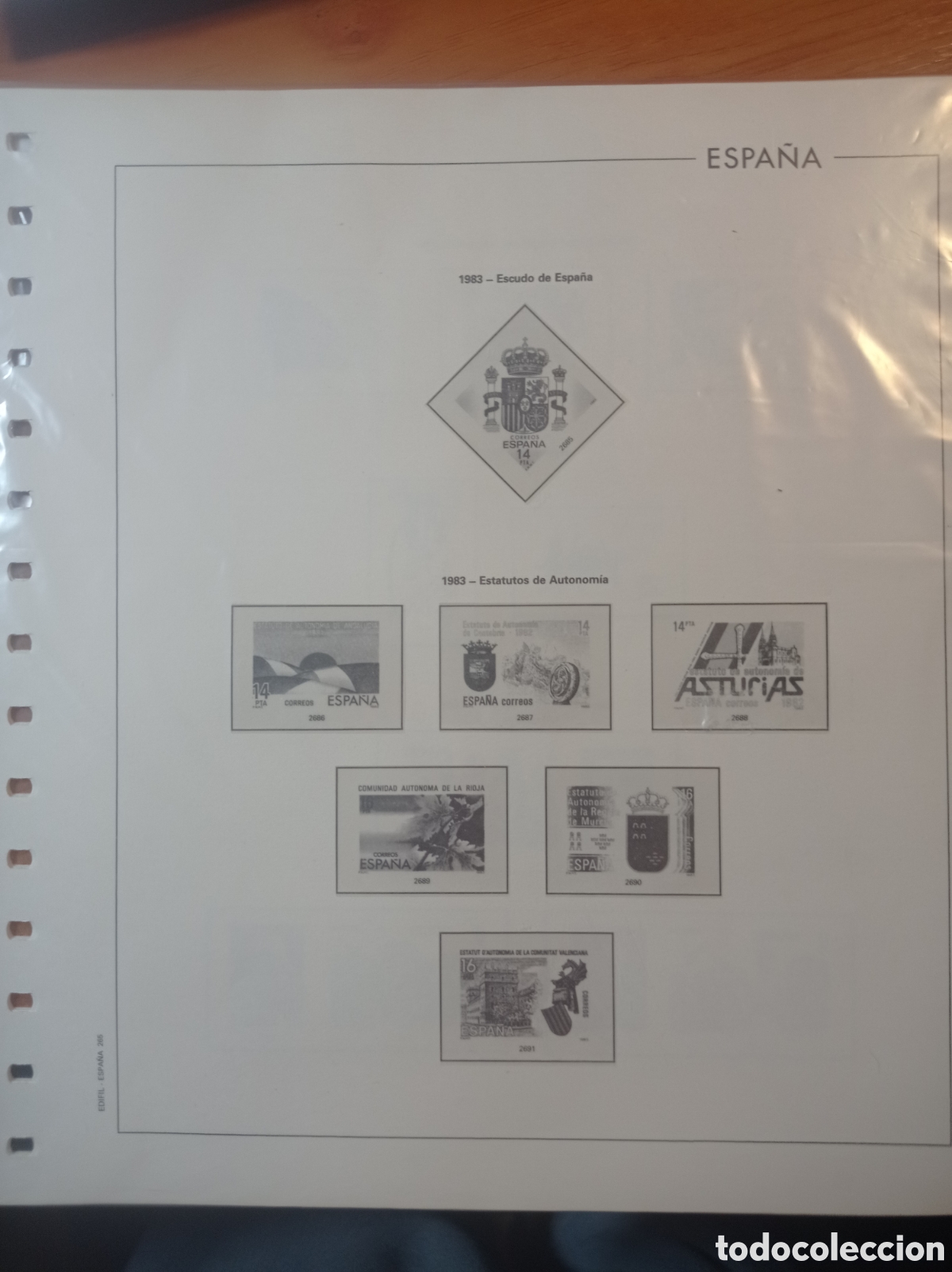 Sellos: Suplemento edifil 1983 montado blanco segunda mano