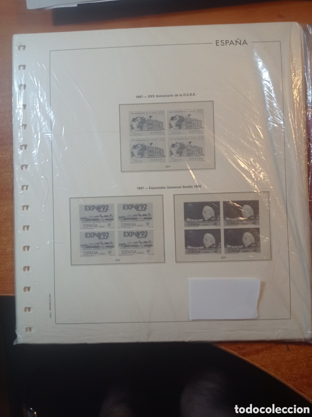 Sellos: Suplemento edifil 1987 bloque de cuatro montado blanco segunda mano
