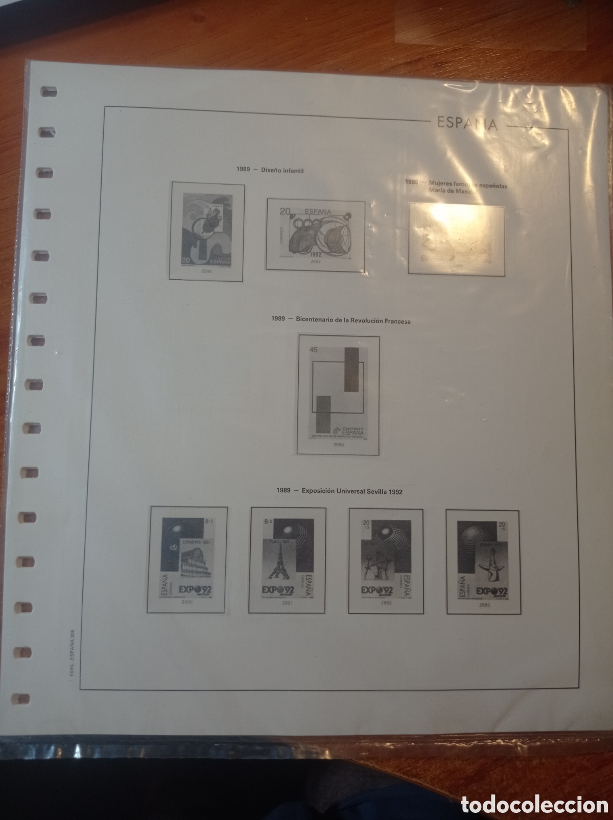 Sellos: Suplemento edifil 1989 montado blanco segunda mano