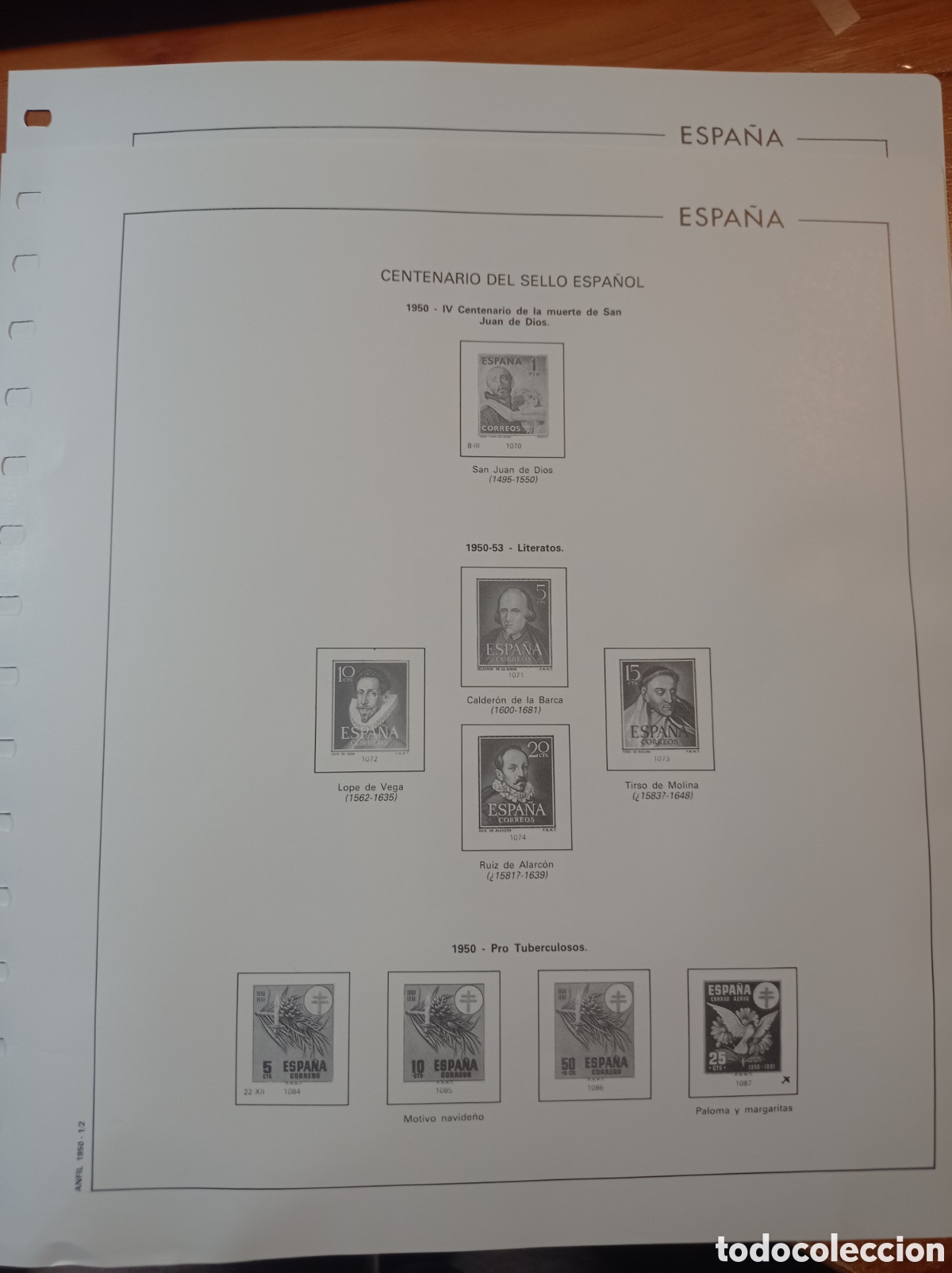 Sellos: Suplemento 1950 sin montar segunda mano