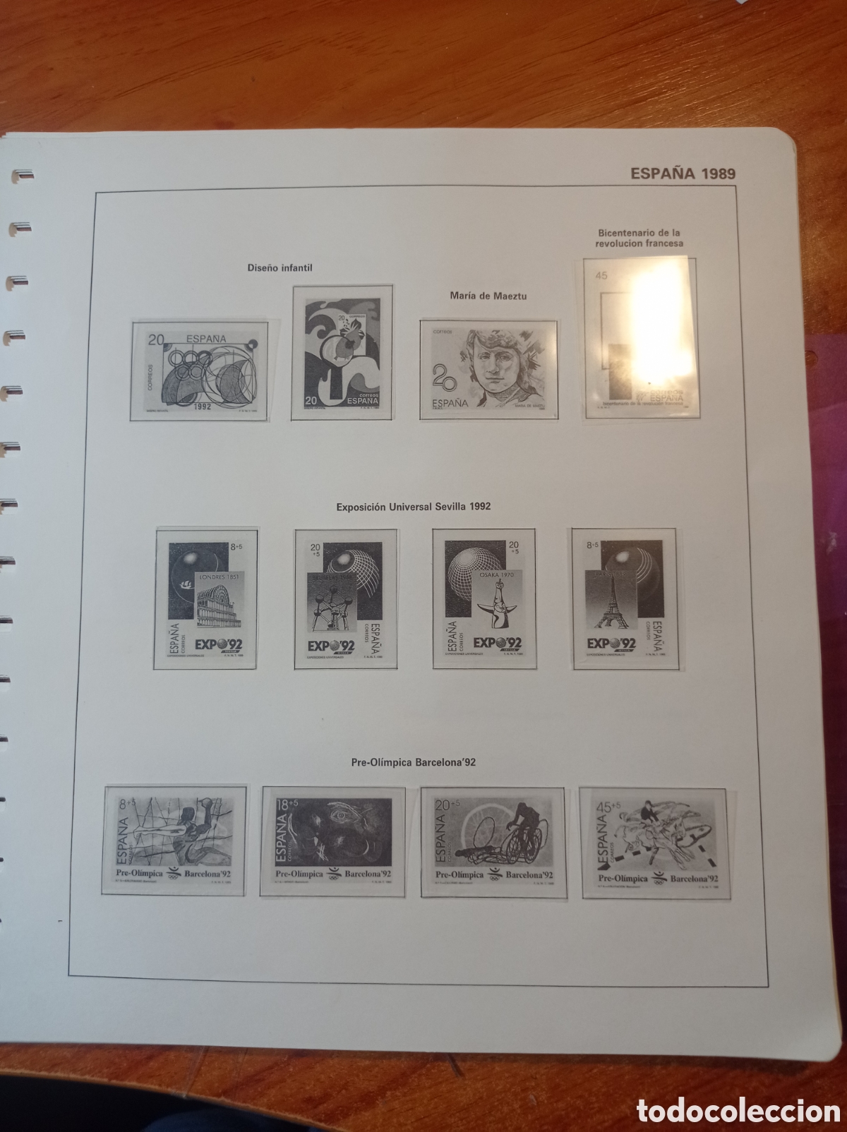 Sellos: Suplemento Ferrer 1990 montado blanco segunda mano