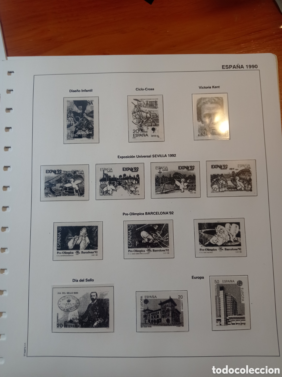 Sellos: Suplemento Ferrer 1990 montado blanco segunda mano