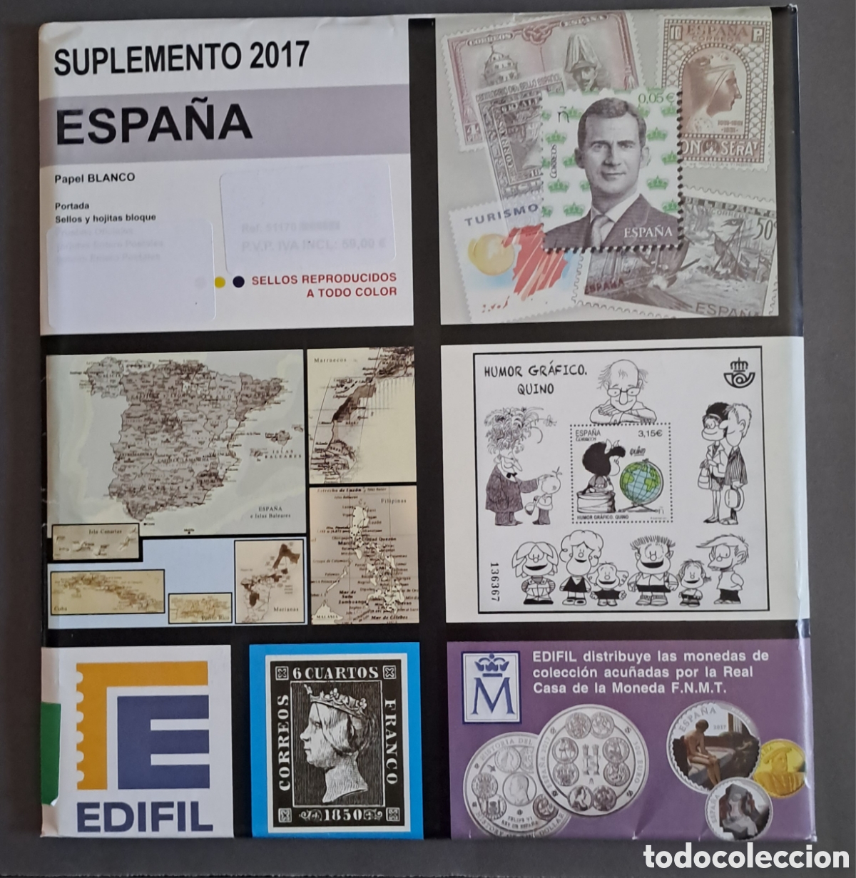 Sellos: Suplemento Edifil 2017 parcial estuchado transparente