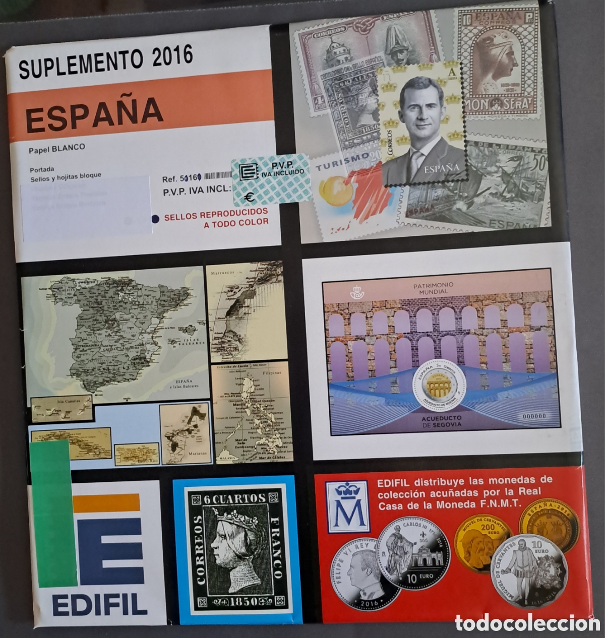 Sellos: Suplemento Edifil 2016 parcial estuchado transparente