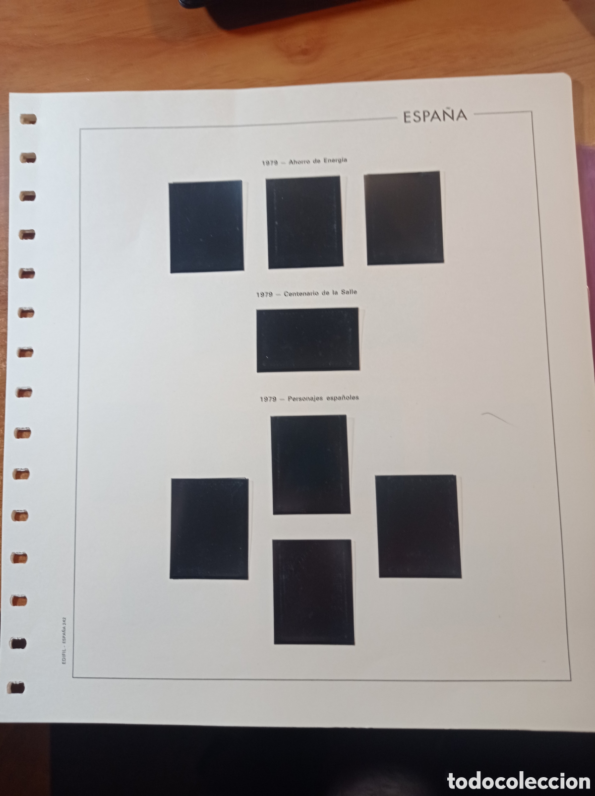 Sellos: Suplemento edifil 1979 montado negro segunda mano