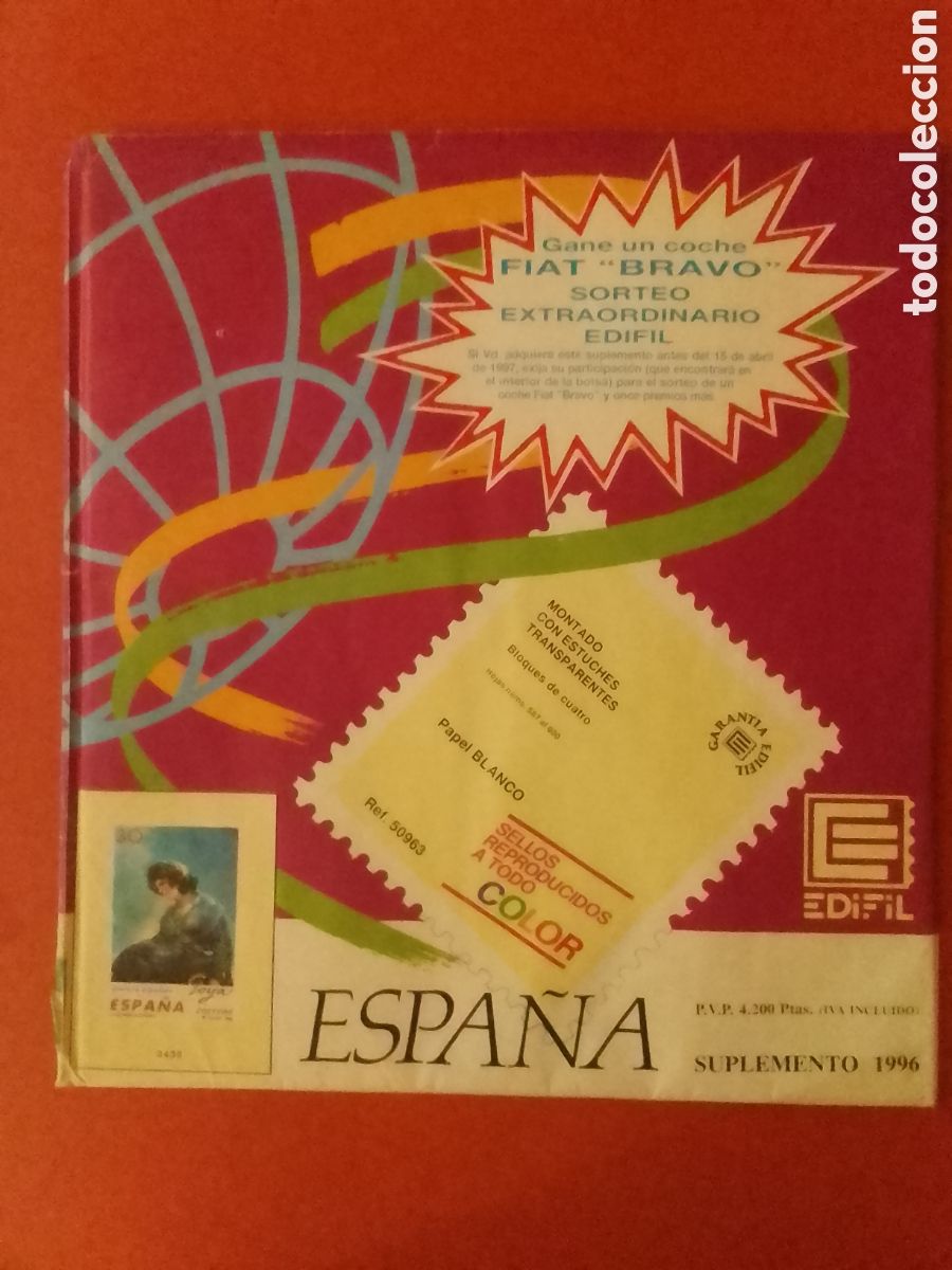 Sellos: Suplemento Edifil A&ntilde;o 1996, bloque de 4