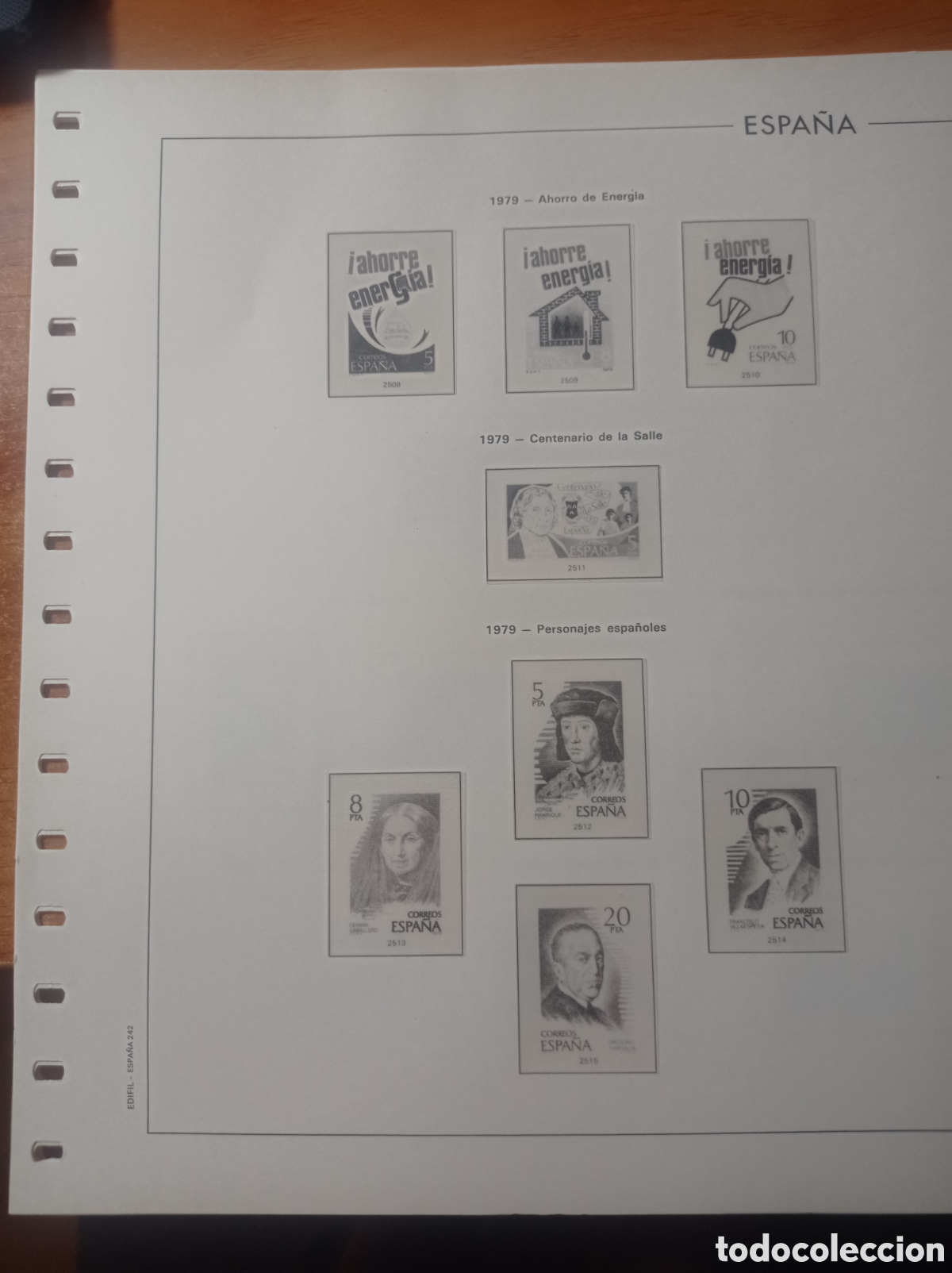 Sellos: Suplemento manfil 1978 1979 montado blanco segunda mano