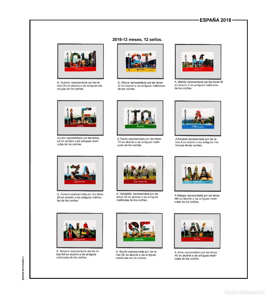 Sellos: SUPLEMENTO DE ESPA&Ntilde;A 2018 ANILLA ELIPTICA MONTADO NEGRO SEGUNDA MANO