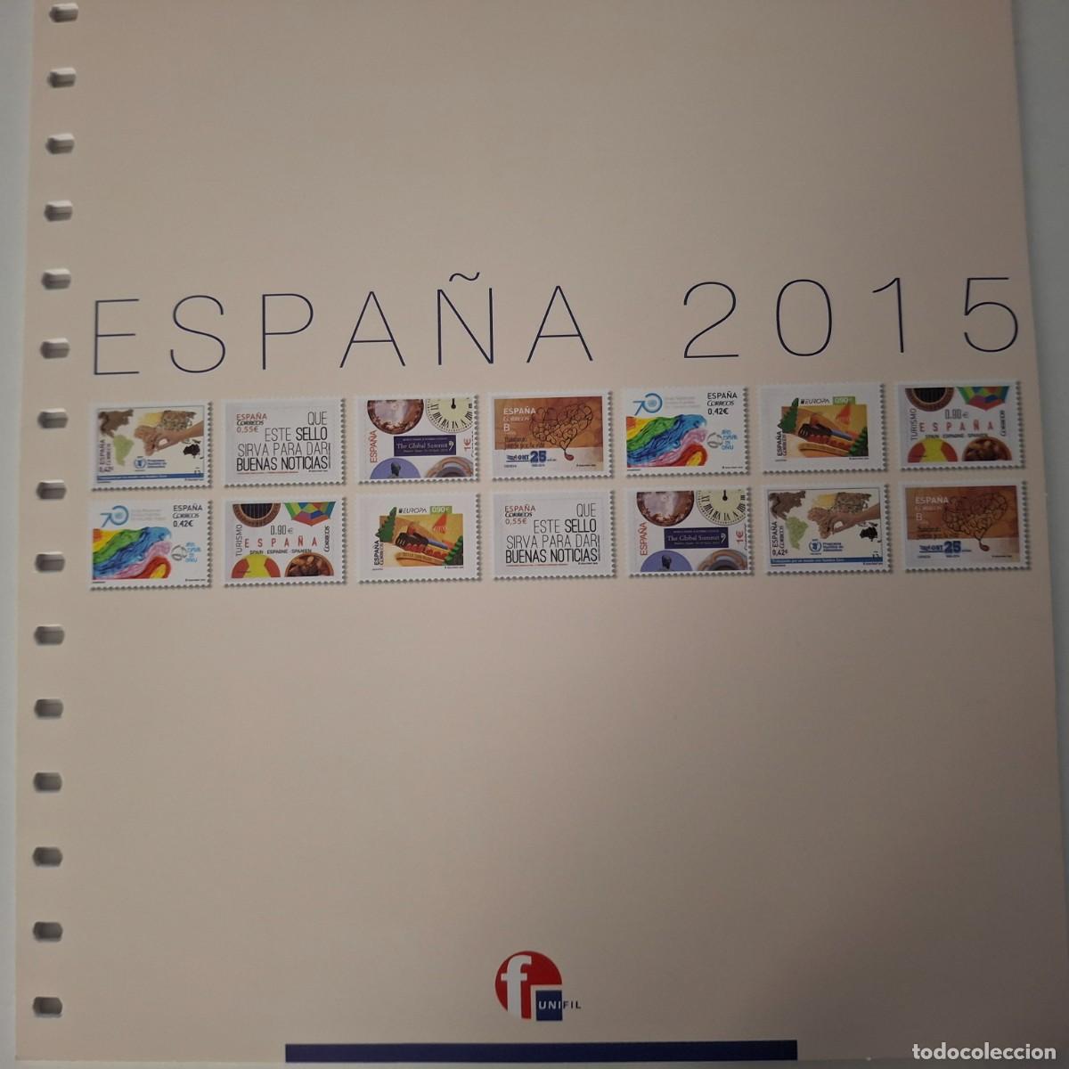 Stamps: M85 Suplementos UNIFIL a&ntilde;o 2015 montados en transparente a estrenar SIN SELLOS