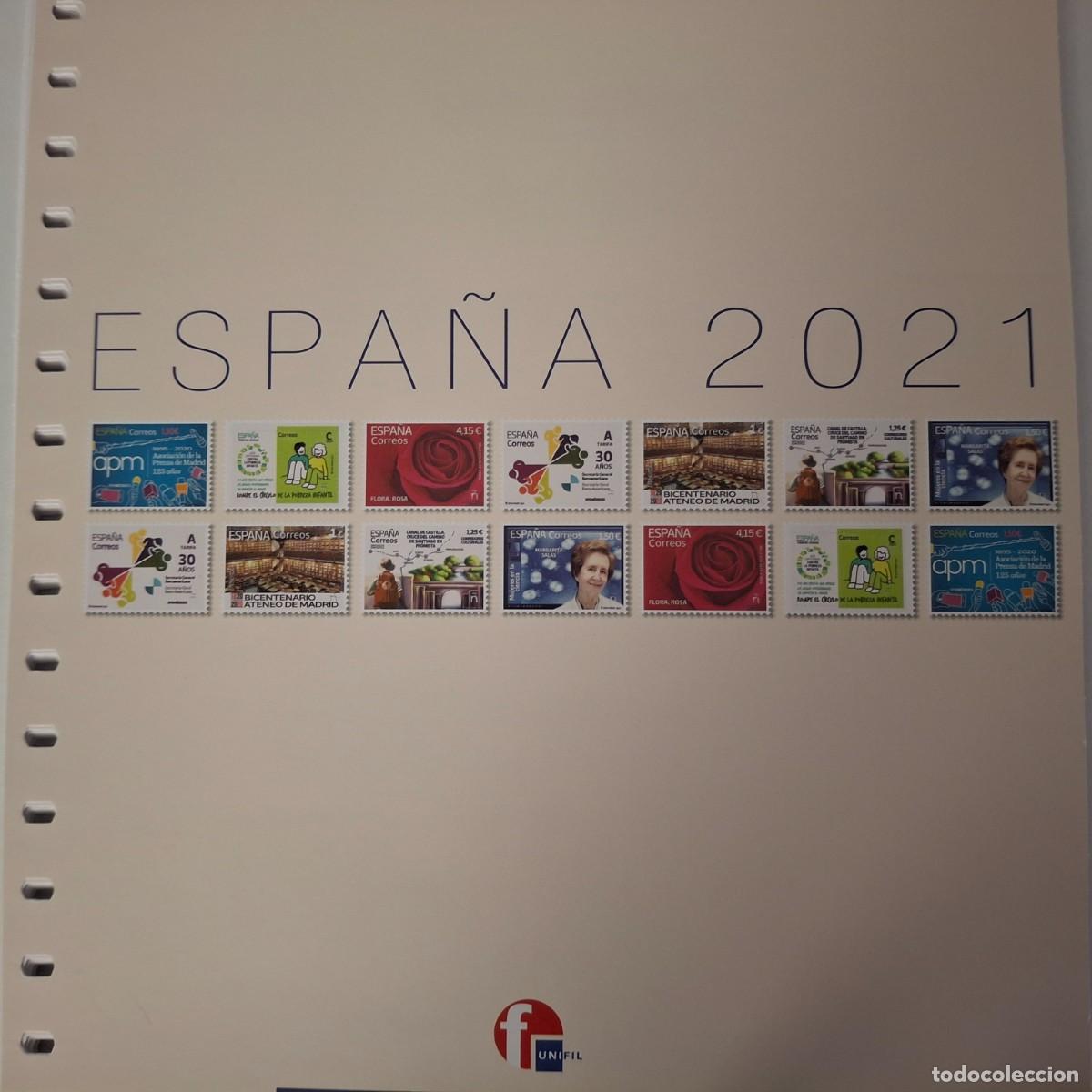 Stamps: M91 Suplementos UNIFIL a&ntilde;o 2021 montados en transparente a estrenar SIN SELLOS