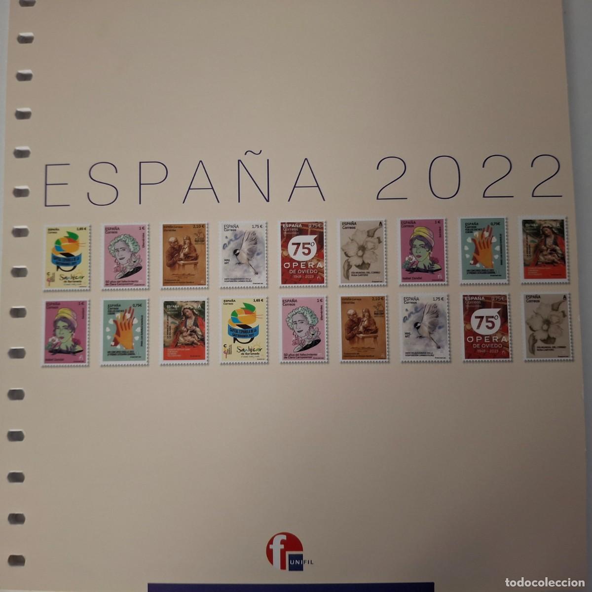 Stamps: M92 Suplementos UNIFIL a&ntilde;o 2022 montados en transparente a estrenar SIN SELLOS