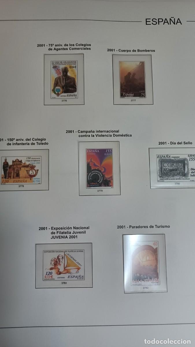 Stamps: M94 Suplementos EDIFIL a&ntilde;o 2001 montados en transparente a estrenar SIN SELLOS
