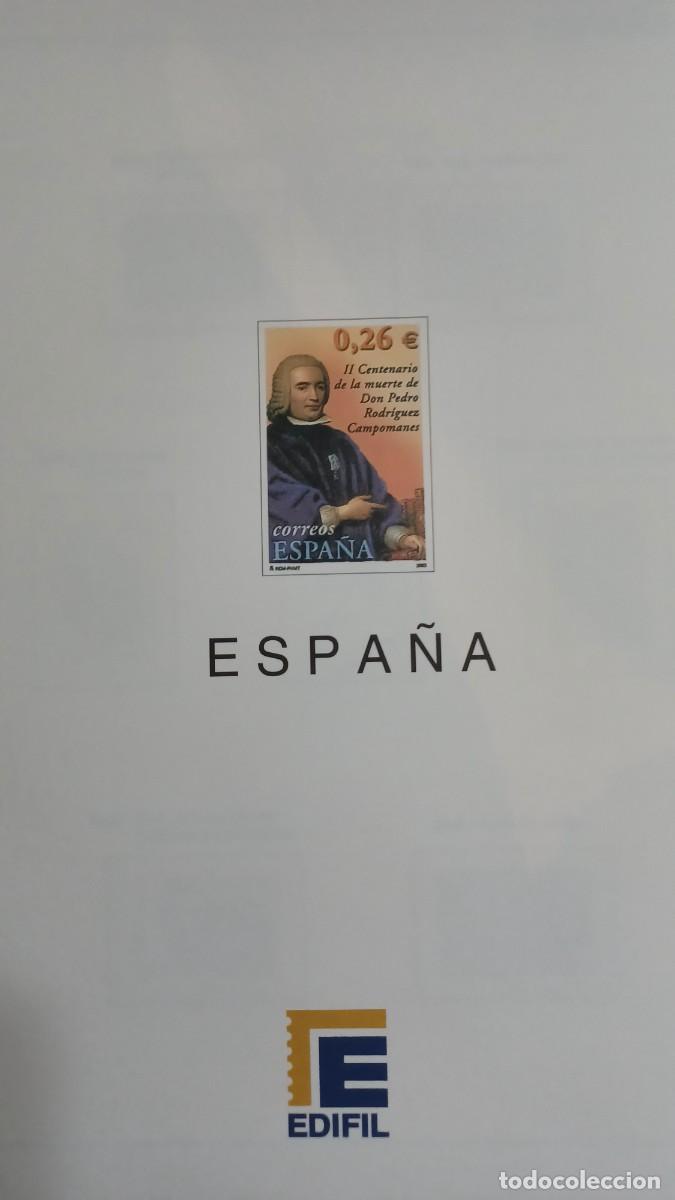 Stamps: M96 Suplementos EDIFIL a&ntilde;o 2003 montados en transparente a estrenar SIN SELLOS