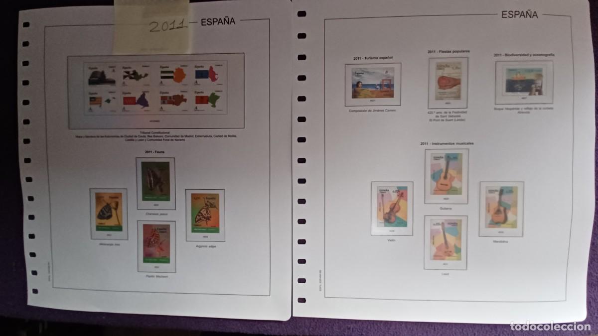 Stamps: M113 Suplementos EDIFIL a&ntilde;o 2011 montados en transparente a estrenar SIN SELLOS