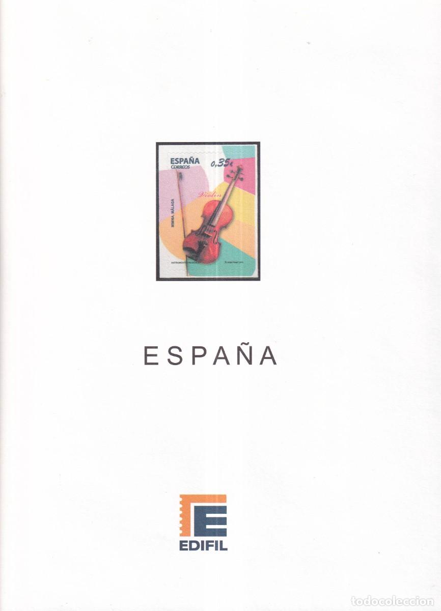 Stamps: M115 Suplementos EDIFIL a&ntilde;o 2011 montados en transparente a estrenar SIN SELLOS