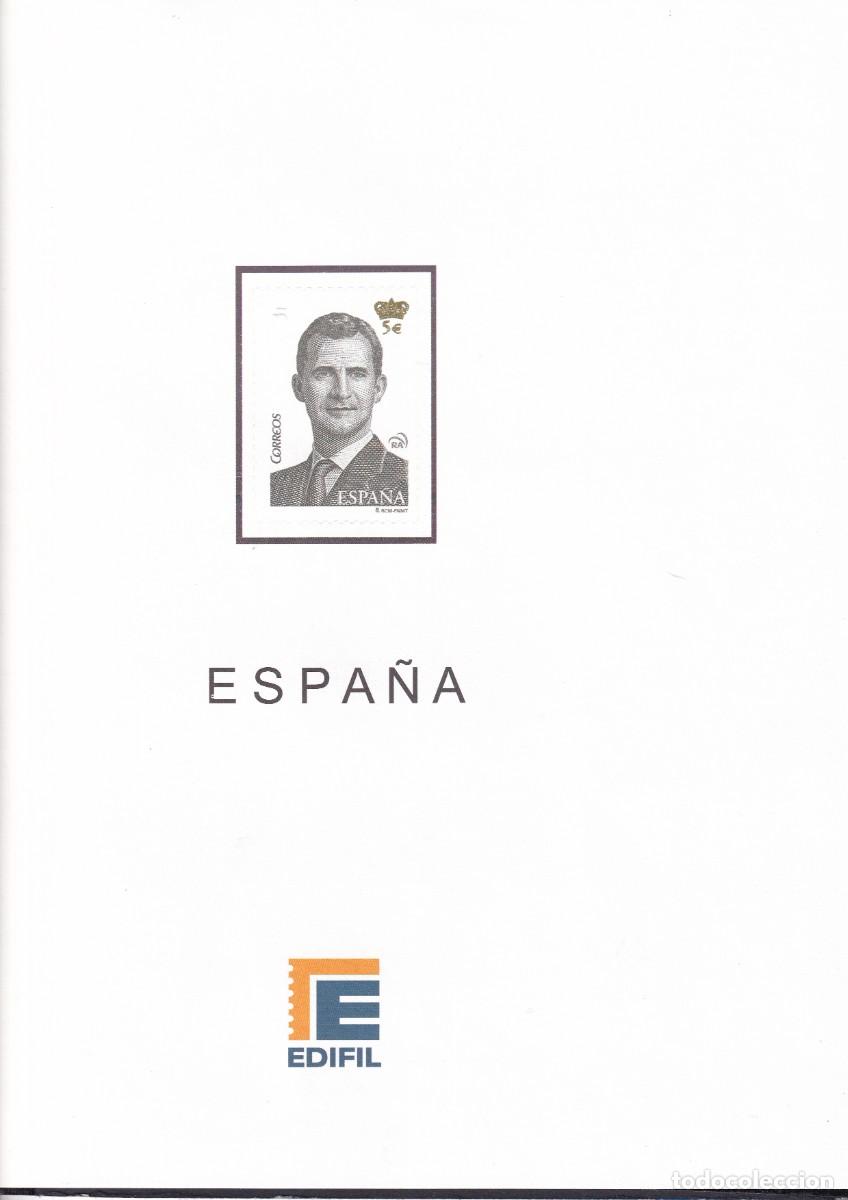Stamps: M121 Suplementos EDIFIL a&ntilde;o 2015 montados en transparente a estrenar SIN SELLOS