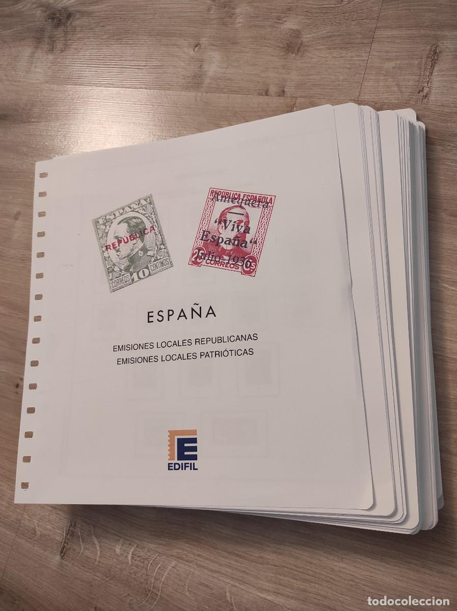 Sellos: M59 Suplementos emisiones locales Republicanas y patrioticas EDIFIL sin montar sin sellos +160 hojas