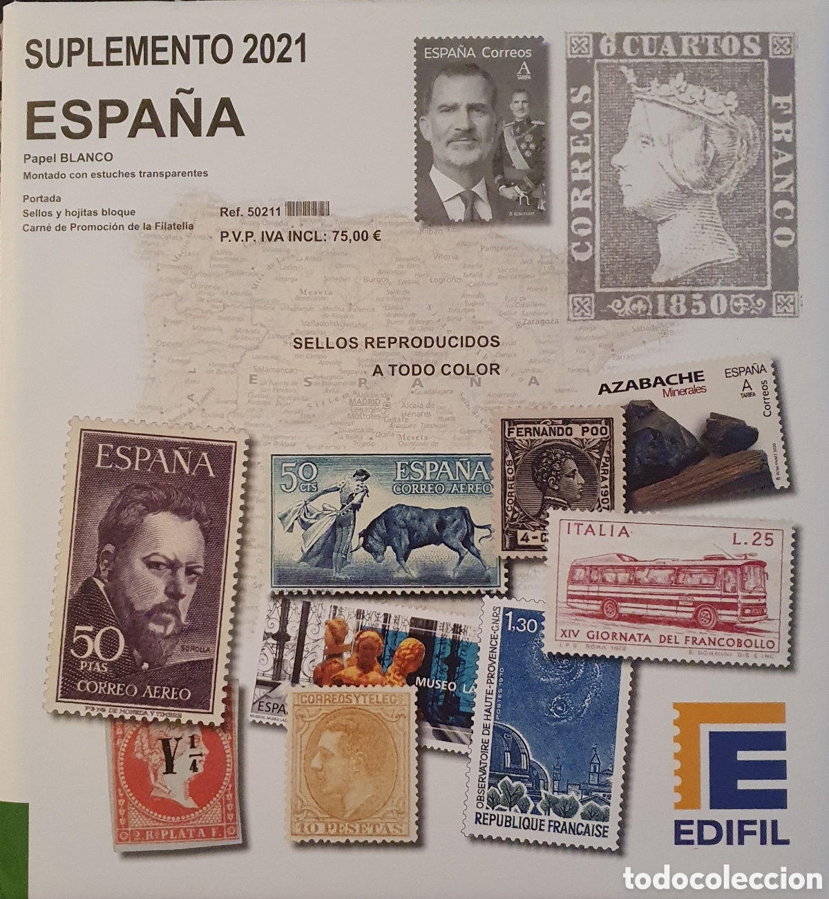 Sellos: Suplemento EDIFIL 2021. Color. PVP 75 &euro;