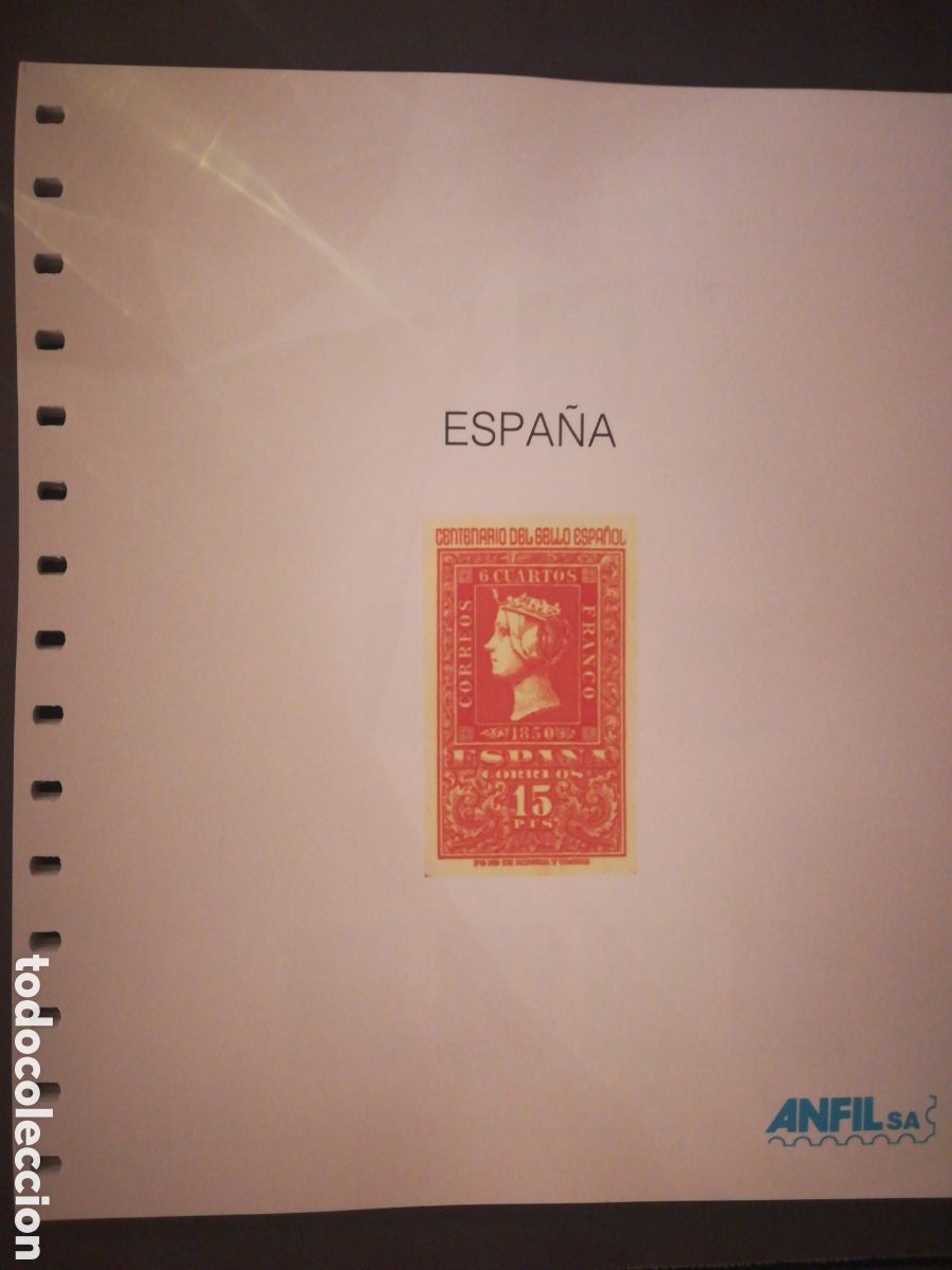 Sellos: Hojas estuchadas en negro de 1950 a 1964