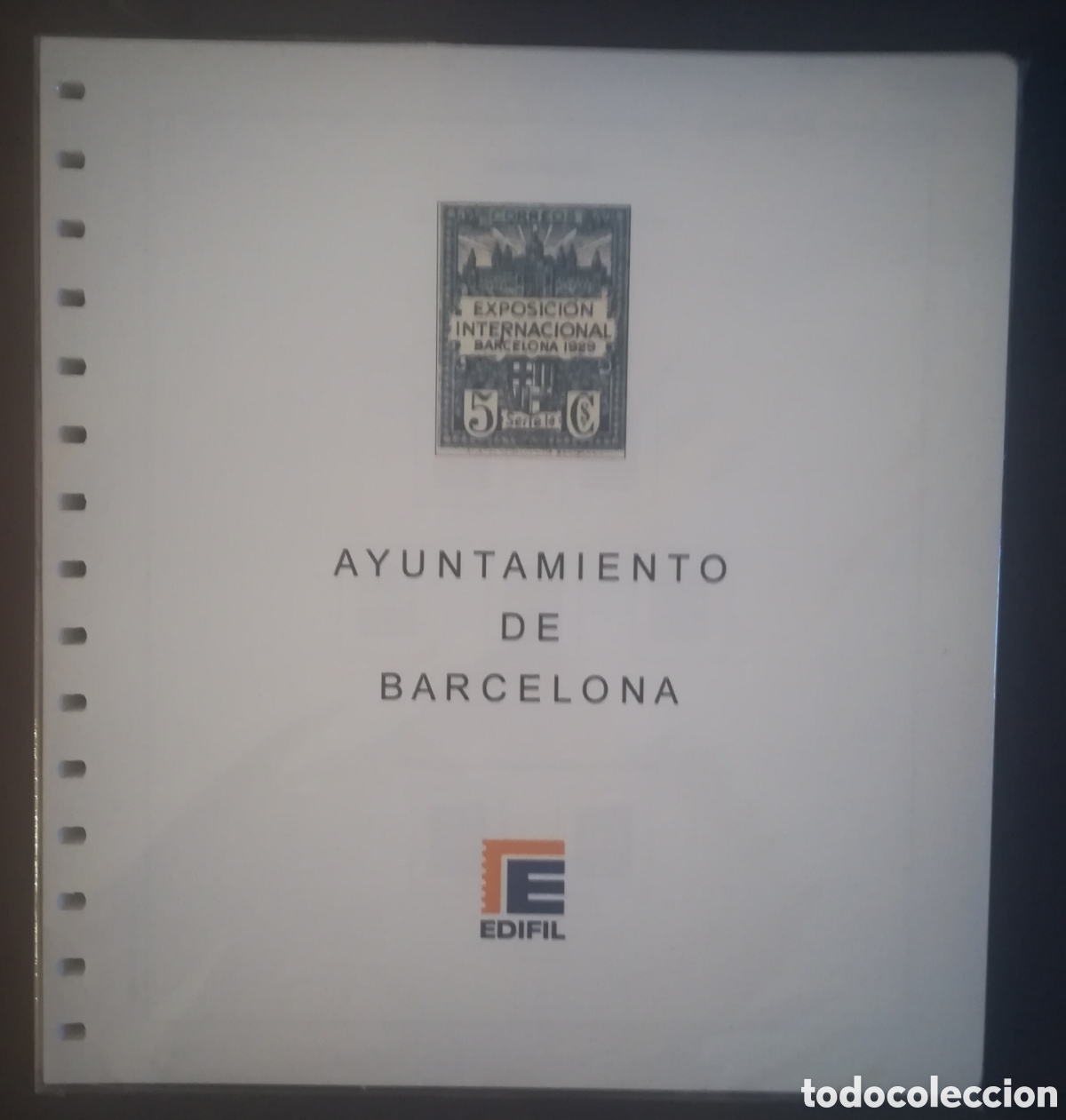 Sellos: Conjunto de hojas sin estuchar de Barcelona, Valencia, Tel&eacute;grafos,...