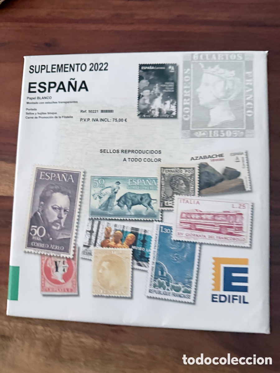 Sellos: Hojas Edifil Nuevas Sellos Espa&ntilde;a 2022 filoestuche transparente