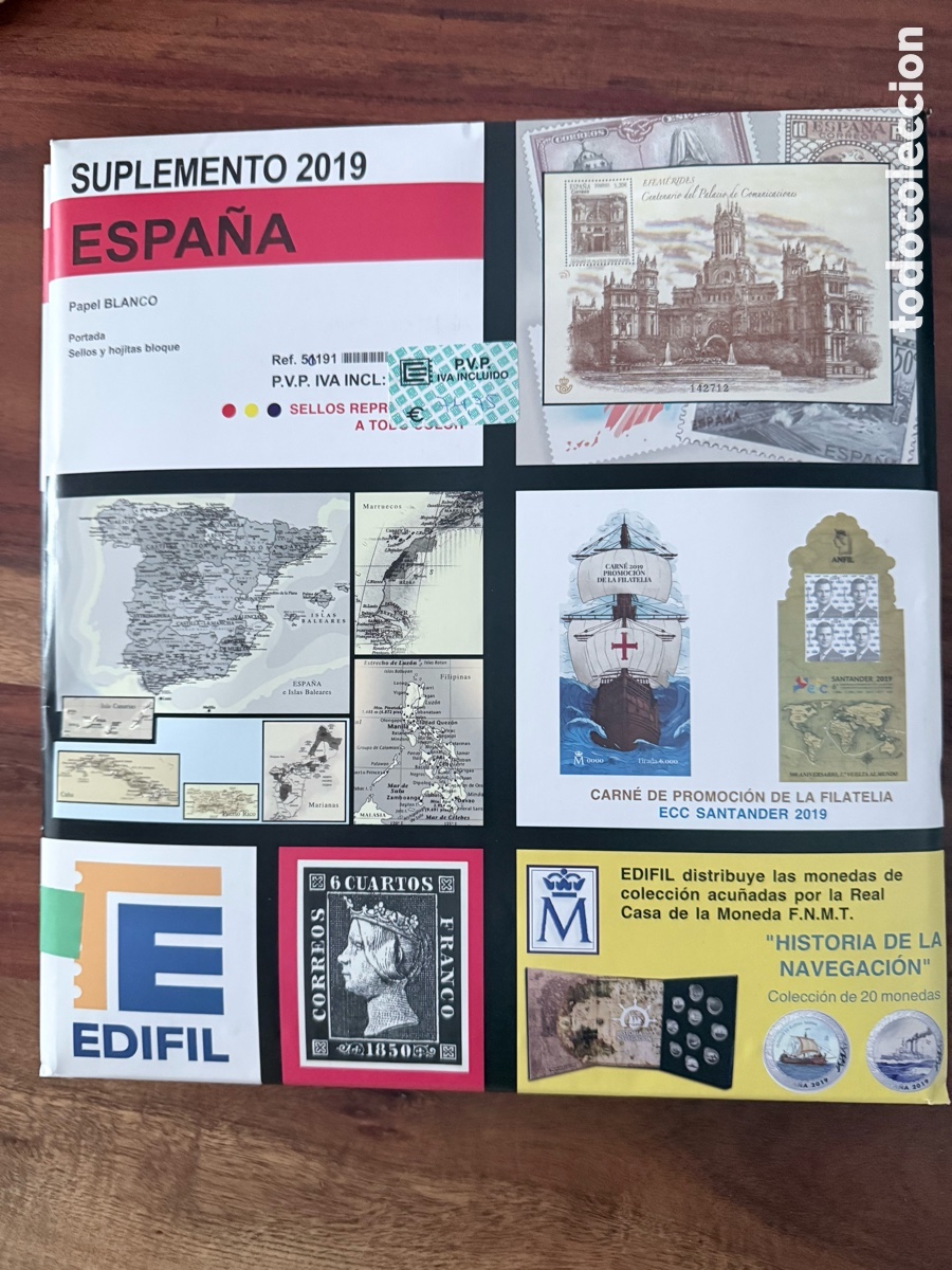 Sellos: Hojas Edifil Nuevas Sellos Espa&ntilde;a 2019 filoestuche transparente