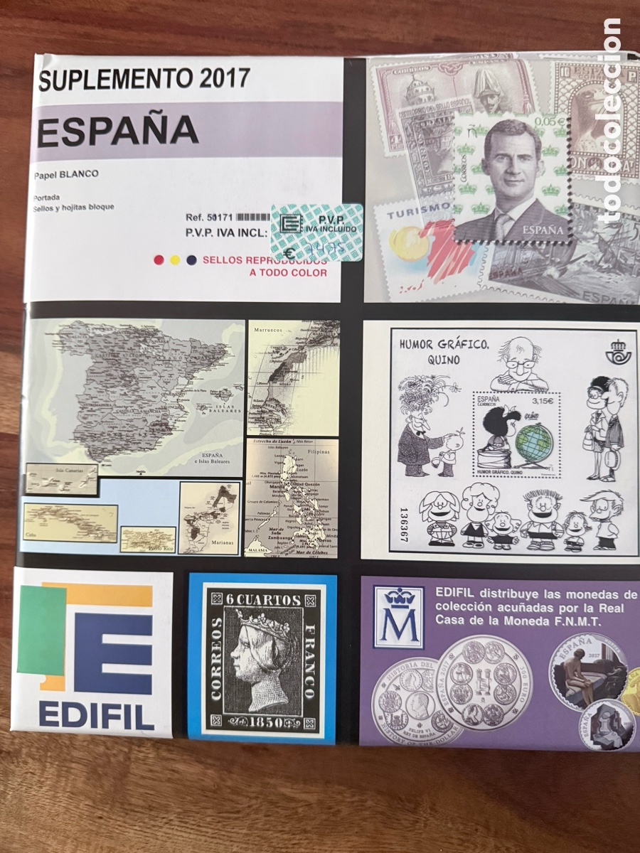 Sellos: Hojas Edifil Nuevas Sellos Espa&ntilde;a 2017 filoestuche transparente
