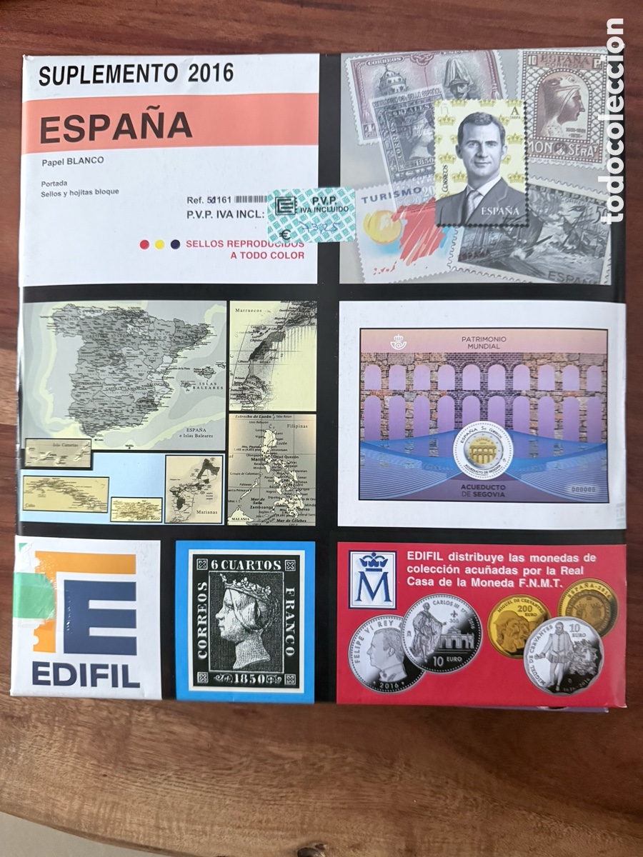 Sellos: Hojas Edifil Nuevas Sellos Espa&ntilde;a 2016 filoestuche transparente