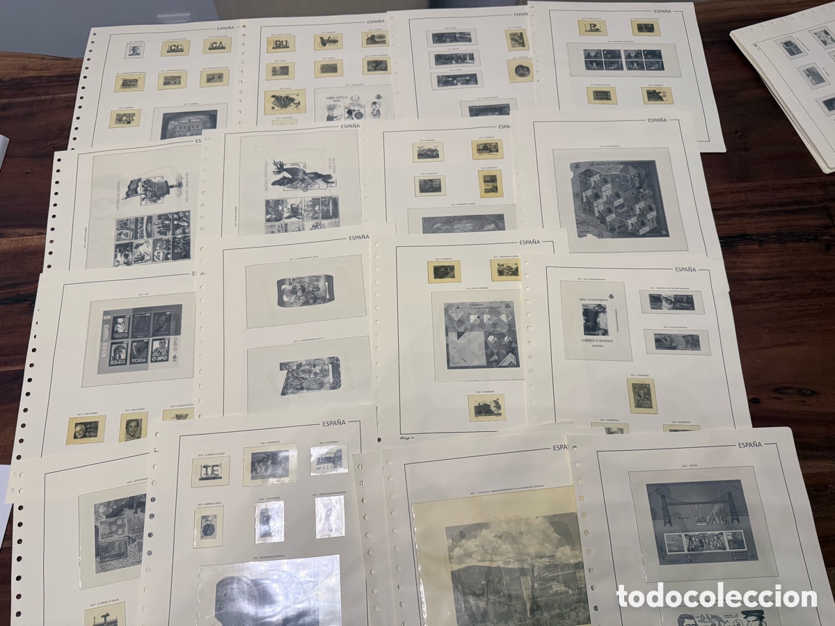 Sellos: Hojas Pardo 2015 a 2017 sellos Espa&ntilde;a - Foto 3