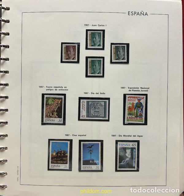 Sellos: Hoja suplemento Edifil 1997 montado megro Completo 2&ordf; MANO