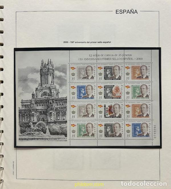 Sellos: Hoja suplemento Edifil 2000 montado megro Semicompleto (2&ordf; MANO)