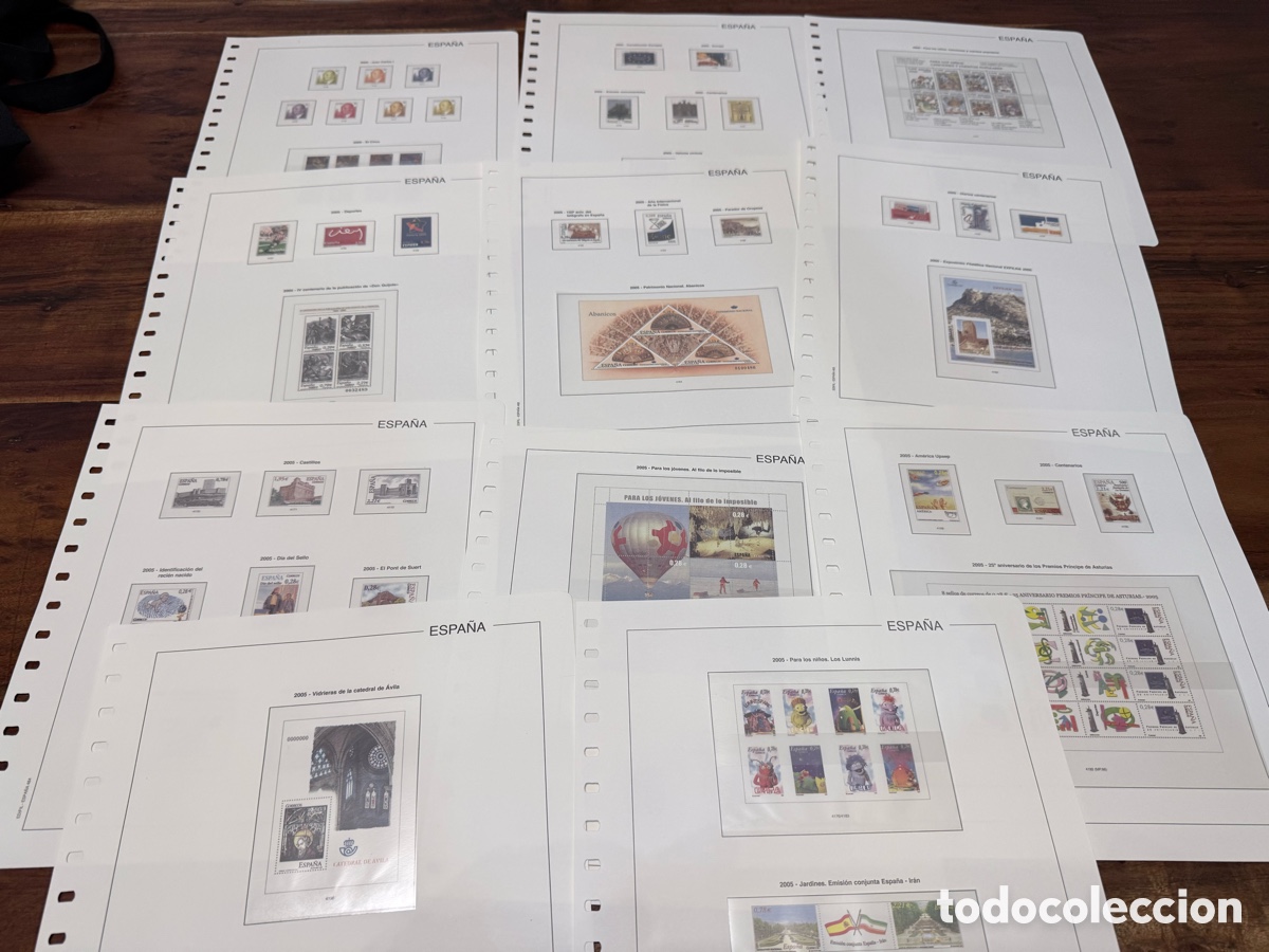 Sellos: Hojas Edifil Sellos Espa&ntilde;a 2005 filoestuche transparente