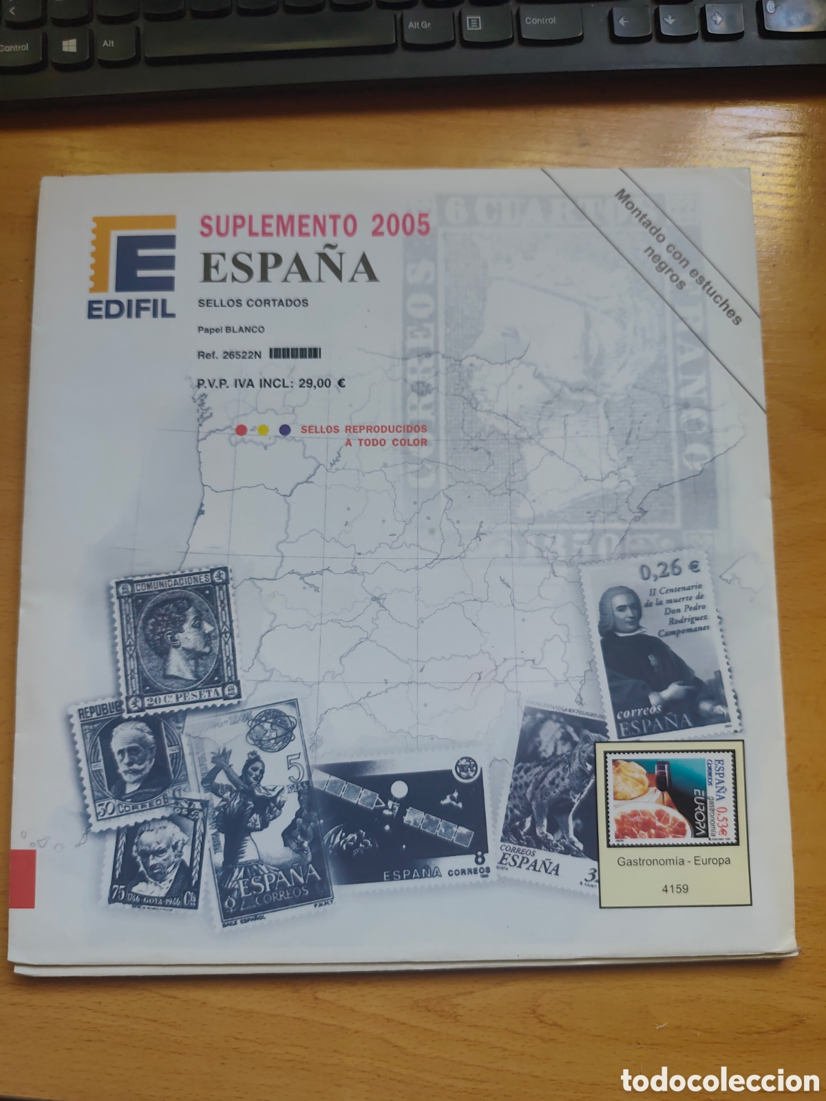 Sellos: SUPLEMENTO EDIFIL 2005 SELLOS CORTADOS Montado Estuches Negros ref 26522N