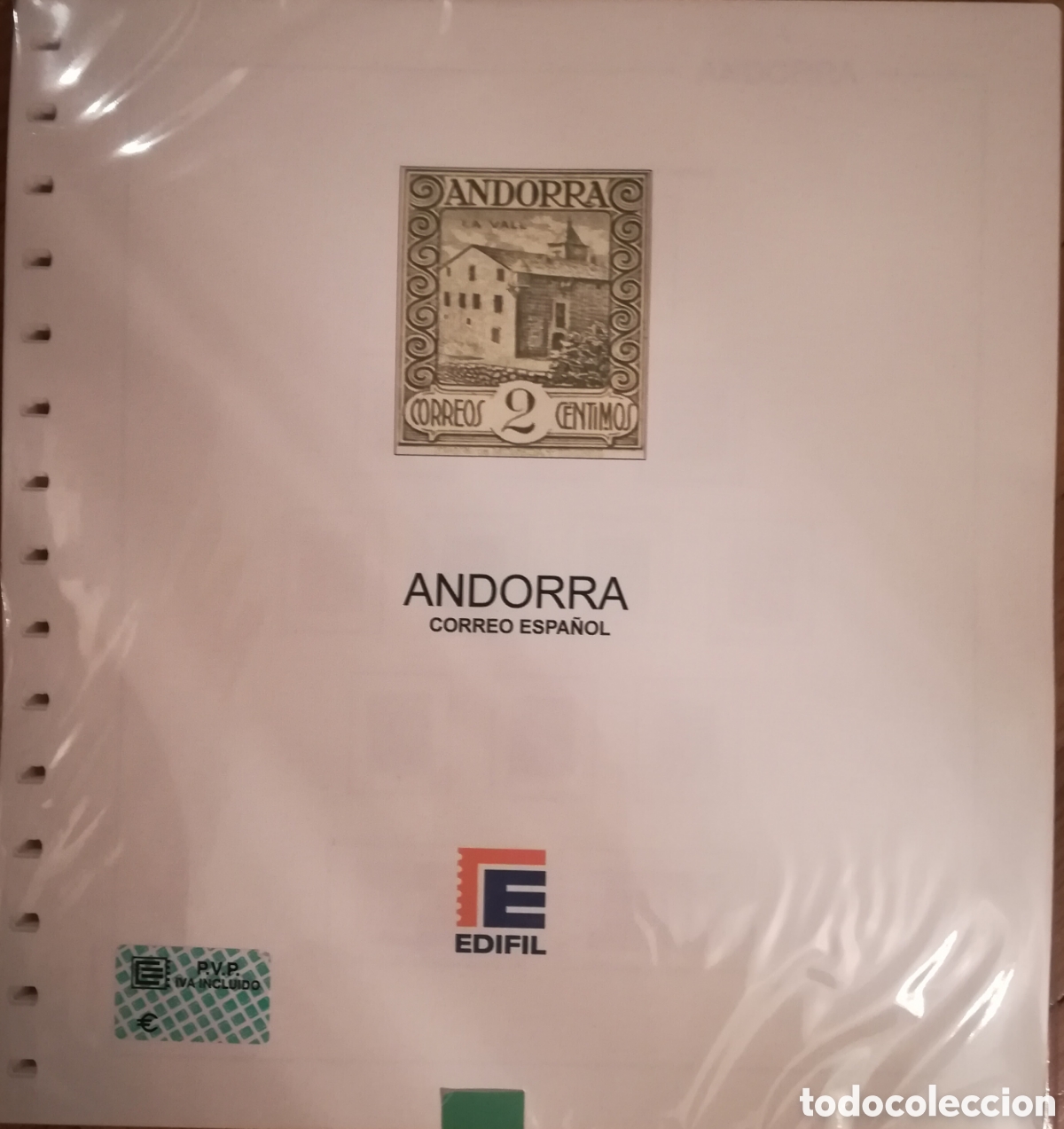 Sellos: Bloque de hojas de Andorra Espa&ntilde;ola de 1928 a 2021 estuchadas en transparente