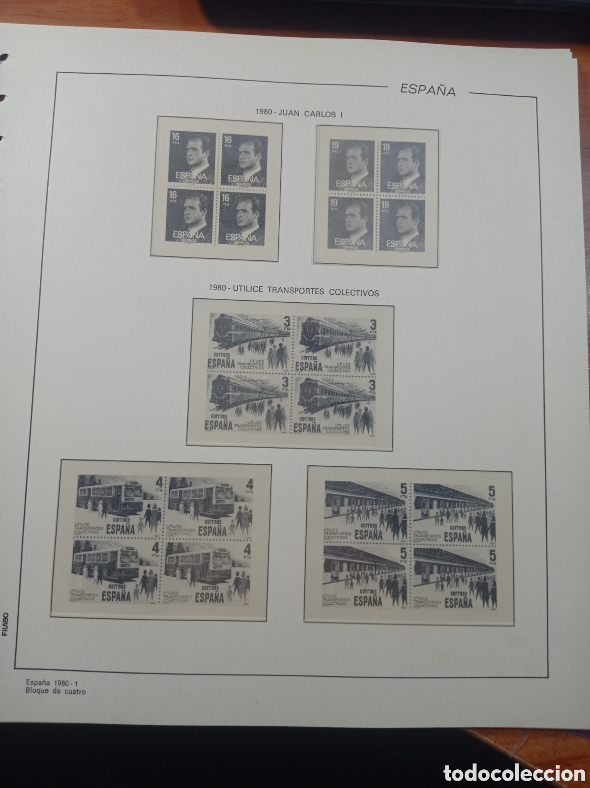 Sellos: Suplemento filabo 1980 bloque de cuatro montado blanco segunda mano