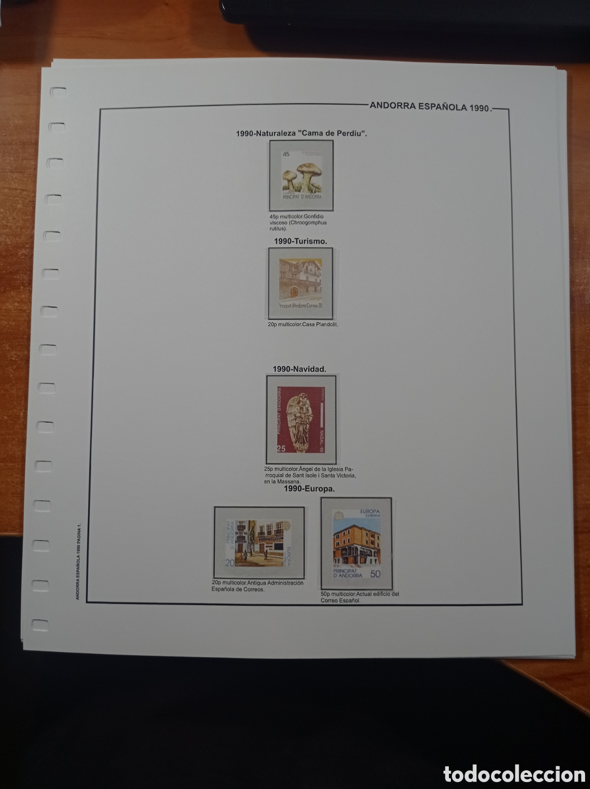 Sellos: Suplemento de Andorra 1996 anilla el&iacute;ptica montado blanco nuevo a estrenar
