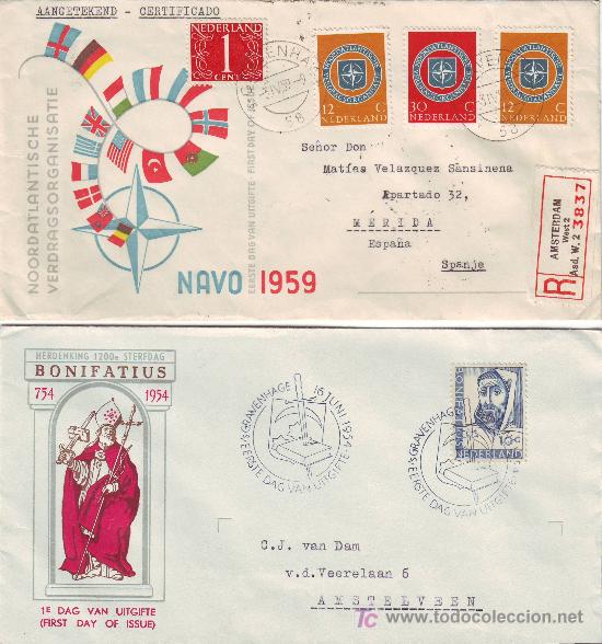 Sellos: SOBRES CIRCULADOS HOLANDA PRECIOSOS - Foto 1