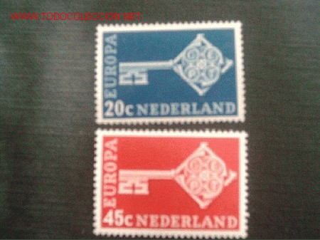 Sellos: HOLANDA N&ordm; YVERT 871/2 . A&Ntilde;O 1968 - Foto 1