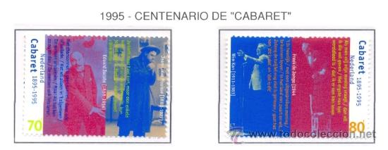 Sellos: HOLANDA 1995 CENTENARIO DE CABARET YVERT 1520-21 - Foto 1
