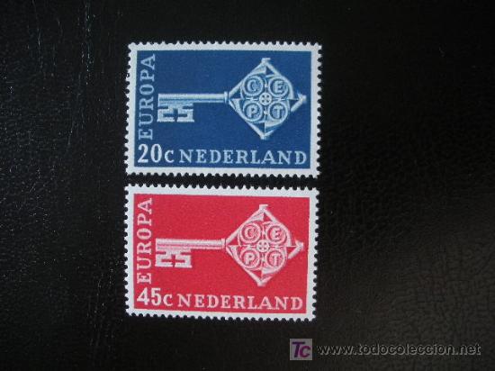 Sellos: Holanda 1968 Ivert 871/2 ***  Europa - Foto 1