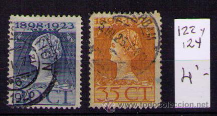 Sellos: HOLANDA - Yvert N&ordm; 122-124  USADOS - Foto 1