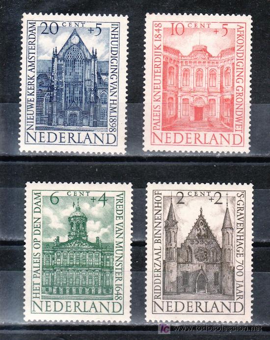 Sellos: holanda  491/4 sin goma, arquitectura, - Foto 1