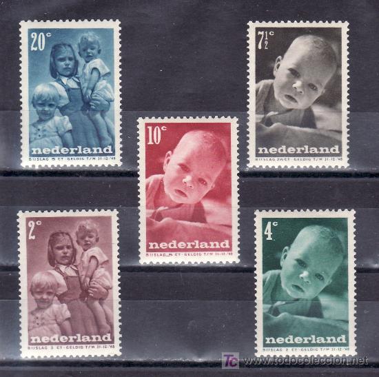 Sellos: holanda  483/7 sin charnela, infancia, - Foto 1
