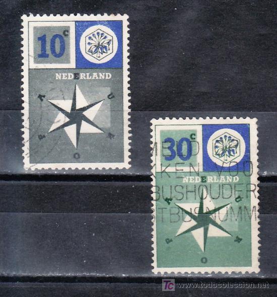 Sellos: holanda  678/9 usada, tema europa, - Foto 1