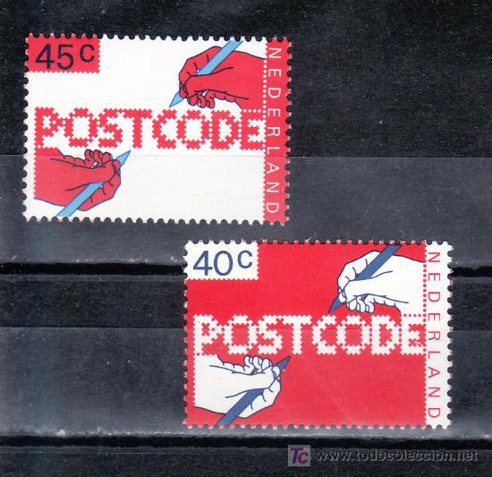 Sellos: holanda 1084/5 sin charnela, introduccion del codigo postal en holanda - Foto 1