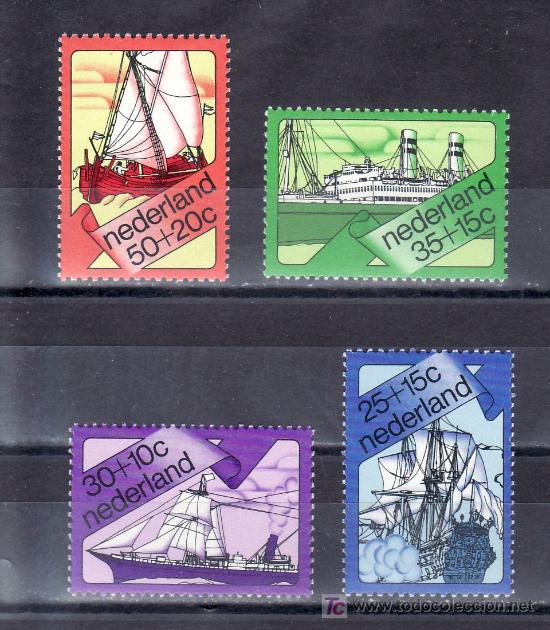 Sellos: holanda  978/81 sin charnela, barco, navios - Foto 1